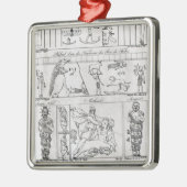 古代エジプトおよびペルシャ語 メタルオーナメント (左)