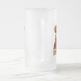 古代エジプトからのSekhmet Aの戦士の女神 フロストグラスビールジョッキ