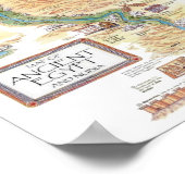 古代エジプトとヌビアの地図 ポスター (角)