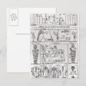 古代エジプトとペルシャ ポストカード (正面/裏面)