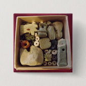 古代エジプトのお守りの箱、バッジ 缶バッジ (正面)