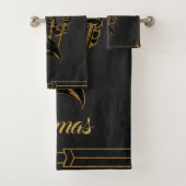 古代エジプトのアヌビス。 バスタオルセット (インサイチュ)