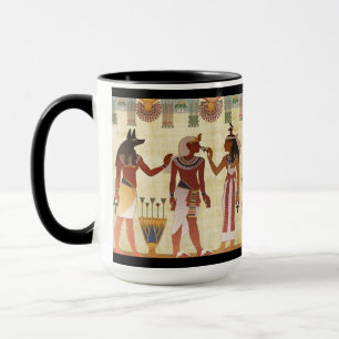 古代エジプトのアヌビス·ファラオ·クレオパトラ マグカップ