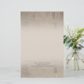 古代エジプトのアートグラデーション象形文字 便箋 (スタンド正面)