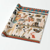 古代エジプトのアートパターンラッピング紙 ラッピングペーパー (アンロールド)