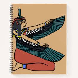 古代エジプトのイシス ゴールドレリーフアートノート ノートブック