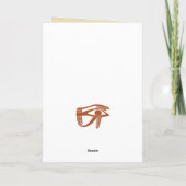 古代エジプトのエジプトのグラフィックをテーマにした カード (裏面)