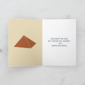 古代エジプトのエジプトのグラフィックをテーマにした カード (内部)