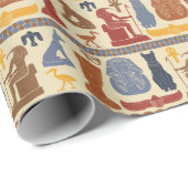 古代エジプトのエジプトのグラフィックをテーマにした ラッピングペーパー (ロールコーナー)