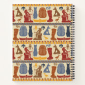 古代エジプトのエジプトのグラフィックコラージュ ノートブック (裏面)