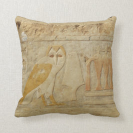 古代エジプトのエジプトのヒエログリフのフクロウの神 クッション
