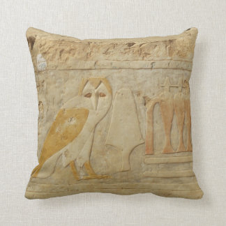 古代エジプトのエジプトのヒエログリフのフクロウの神 クッション