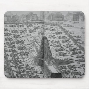 古代エジプトのオベリスクの建設 マウスパッド
