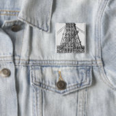 古代エジプトのオベリスクの建設 缶バッジ (インサイチュ)