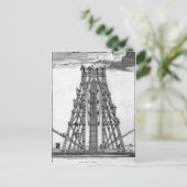 古代エジプトのオベリスクを建てる ポストカード (スタンド正面)