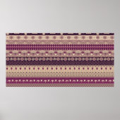 古代エジプトのオーナメント部族のシームレスなパターン。 ポスター (正面)