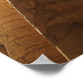 古代エジプトのカルナック寺院の象形文字の旅行 ポスター (角)