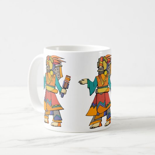 古代エジプトのキャラクターアート：文化と歴史 コーヒーマグカップ (正面左)