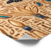 古代エジプトのクイーンズ、ハトシェプスト寺院 ポスター (角)