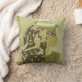 古代エジプトのクイーンヘアドヴィンテージ旅行 クッション (ブランケット)