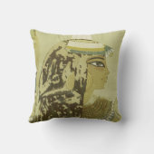 古代エジプトのクイーンヘアドヴィンテージ旅行 クッション (裏面)