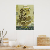 古代エジプトのクイーンヴィンテージルクソール旅行 ポスター (キッチン)