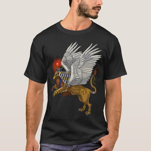 古代エジプトのグリフィン Tシャツ (正面)