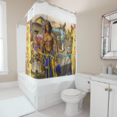 古代エジプトのショーカーテン シャワーカーテン (インサイチュ)