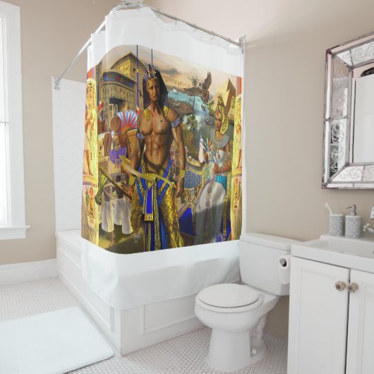 古代エジプトのショーカーテン シャワーカーテン