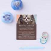 古代エジプトのスフィンクス，カイロ，旅行代理店 チラシ (シングル)