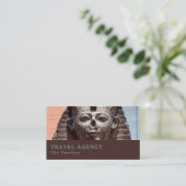 古代エジプトのスフィンクス,カイロ,旅行代理店 名刺 (スタンド正面)