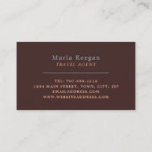 古代エジプトのスフィンクス,カイロ,旅行代理店 名刺 (裏面)