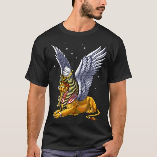 古代エジプトのスフィンクス Tシャツ (正面)