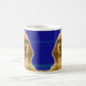 古代エジプトのスフィンクスatギザアートデザイン コーヒーマグカップ (中央)