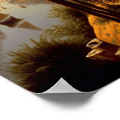 古代エジプトのナイル川ファンタジーアート ポスター (角)