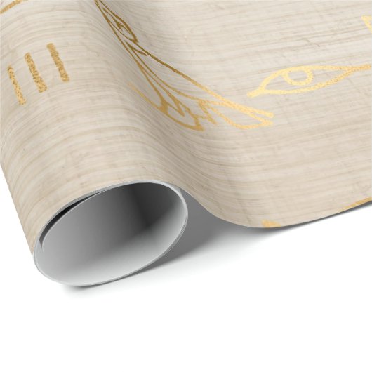 古代エジプトのハイログリフ ラッピングペーパー (ロールコーナー)