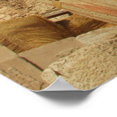 古代エジプトのハトール女神の愛の音楽美しい ポスター (角)