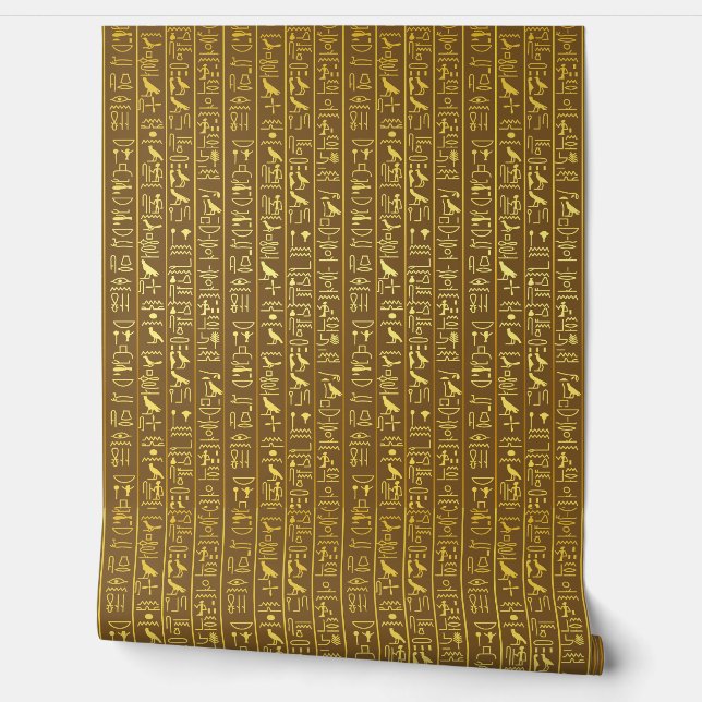 古代エジプトのヒエログリフ壁画  壁紙 (ほどく)