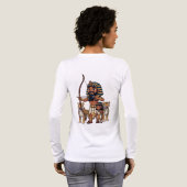 古代エジプトのヒョウを使った狩り トライブレンドTシャツ (背面全体)