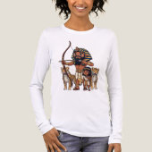 古代エジプトのヒョウを使った狩り トライブレンドTシャツ (正面)