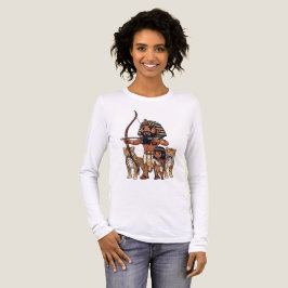 古代エジプトのヒョウを使った狩り トライブレンドTシャツ