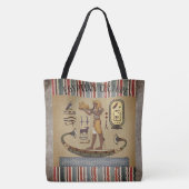 古代エジプトのビンテージカルチャートート トートバッグ (裏面)