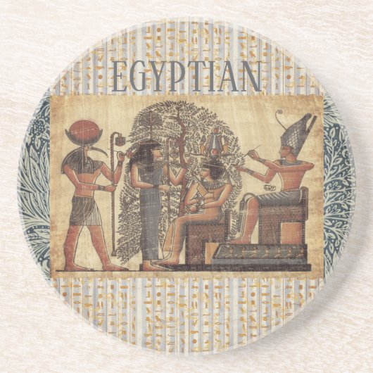 古代エジプトのビンテージカルチャー、オリジナルデザイン コースター (正面)