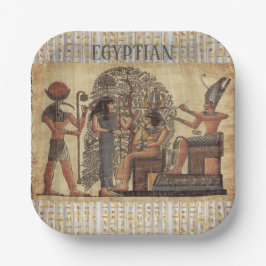 古代エジプトのビンテージカルチャー , オリジナルデザイン ペーパープレート
