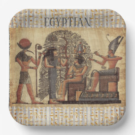 古代エジプトのビンテージカルチャー , オリジナルデザイン ペーパープレート