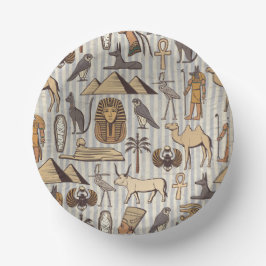 古代エジプトのビンテージカルチャー、デザインアート ペーパーボウル