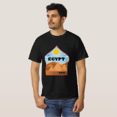 古代エジプトのピラミッド疑問に思旅行 Tシャツ (正面フル)