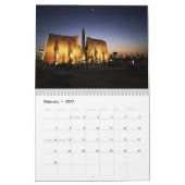 古代エジプトのピラミッド、スフィンクス寺院 カレンダー (2月 2027)
