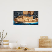 古代エジプトのファラオの葬儀 ポスター (キッチン)