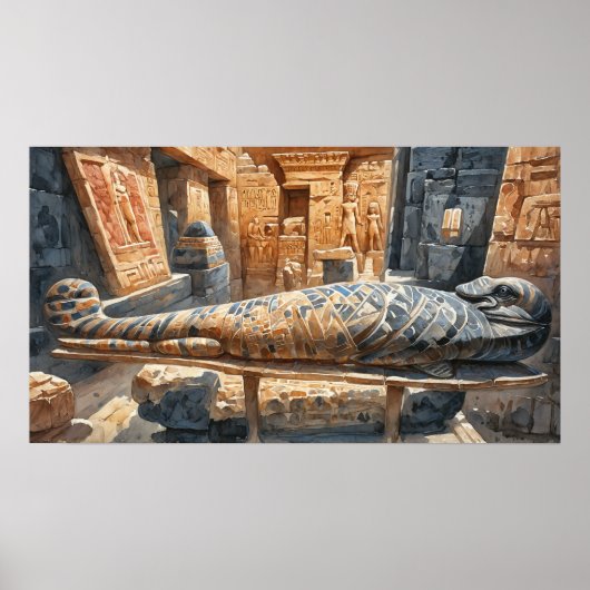 古代エジプトのファラオの葬儀 ポスター (正面)